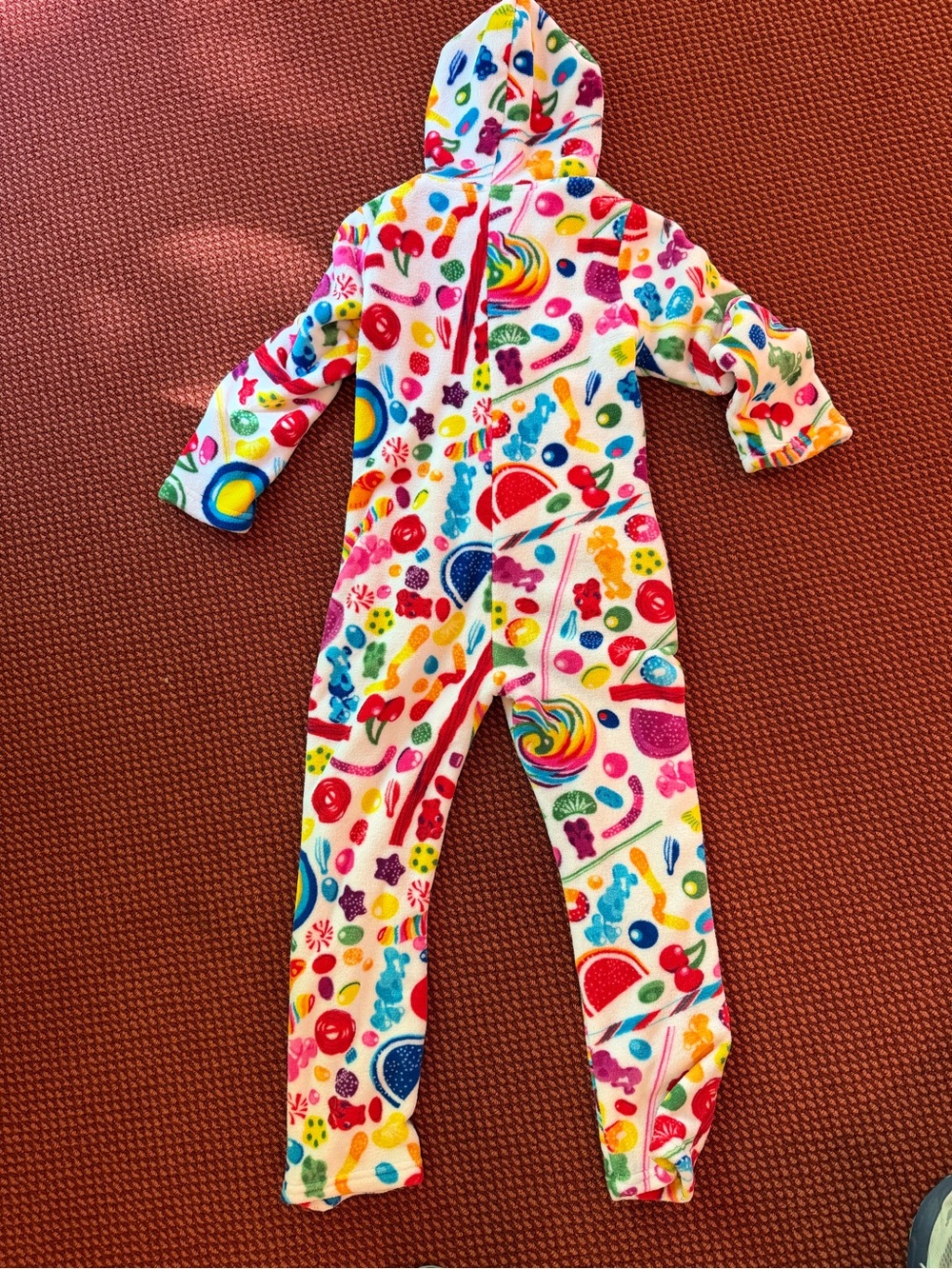 Dylan’s Candy Bar Kids Hooded One-Piece Pajamas - Multicolor Candy Print